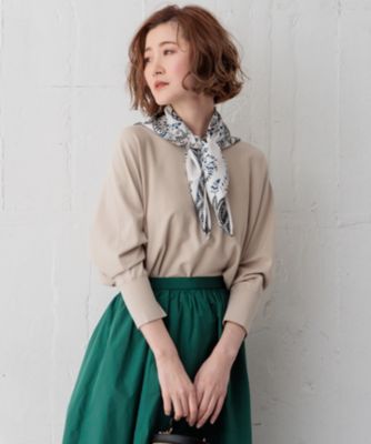 定価17390円！新品　23区【洗える】コンフォートストレッチ ドルマン ニット 23区(ニジュウサンク)の【洗える】コンフォートストレッチ ドルマン