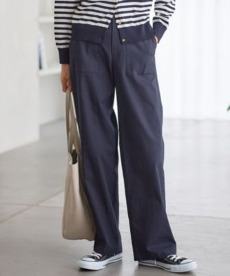 23区【Oggi4月号掲載/洗える】スラブツイルストレッチ ベイカー パンツ 23区 L(ニジュウサンク エル)の【Oggi4月号掲載/洗える】スラブ