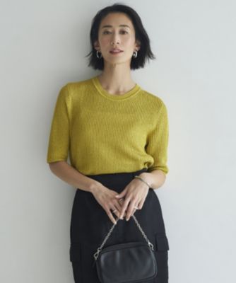 ICB【WEB限定カラーあり・洗える】 ペーパーブレンドシャインニット ICB(アイシービー)の【WEB限定カラーあり・洗える】 ペーパー