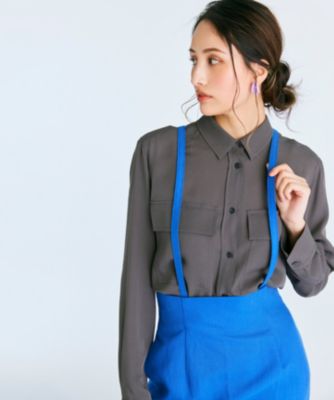 OLGA / シャーリングブラウス / BEIGE, | ファッション通販