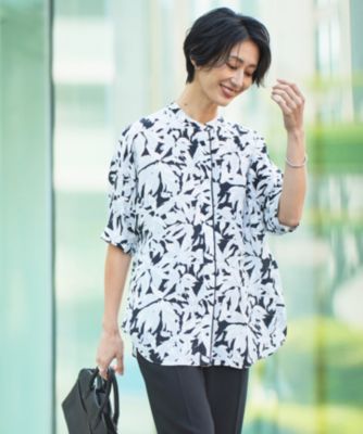 iCB チェーン柄 洗えるUV長袖ブラウス Sサイズ タグ付き未使用品 iCB チェーン柄 洗えるUV長袖ブラウス Sサイズ タグ付き未使用品