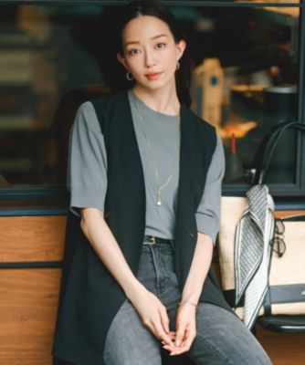 集英社HAPPY PLUS STORE23区 L（ニジュウサンク エル）/【洗える】レーヨンポリエステルストレッチ ドルマン ニット