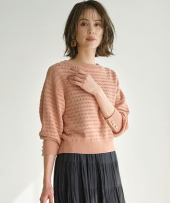 集英社HAPPY PLUS STORE組曲（クミキョク）/編地切替ドルマンプルオーバー ニット