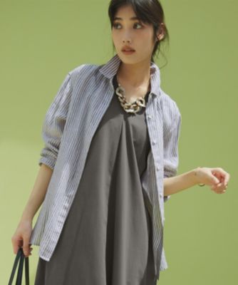 集英社HAPPY PLUS STORE23区 L（ニジュウサンク エル）/【Oggi8月号掲載/洗える】LIBECO ベーシック シャツ