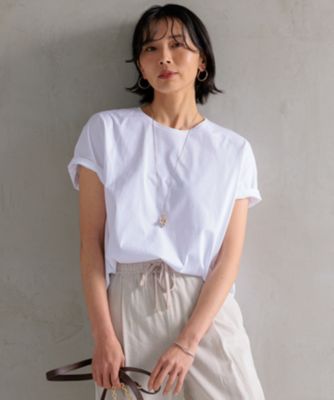 tシャツ 「洗える」ALBINIコーコラン シャツテール Tシャツ レディース 23区 tシャツ 「洗える」ALBINIコーコラン シャツテール Tシャツ