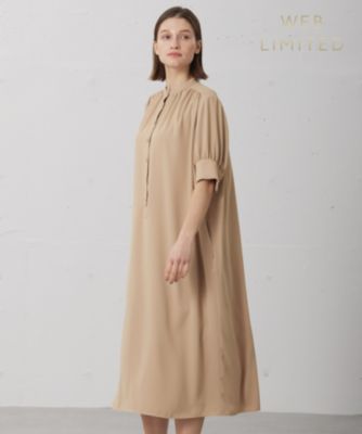 本格派ま！ BEIGE，(ベイジ)の【WEB限定】SIMEON ギャザーワンピース通販 / ワンピース