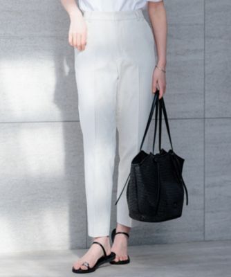 DT☆Intrend「3NOBILE」コットン×リネン テーパードパンツ 23区 S(ニジュウサンク エス)の【セットアップ対応/洗える