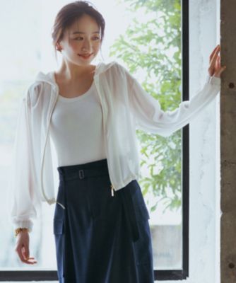 今季新品anysis上品ギャザースカートネイビー2(M)