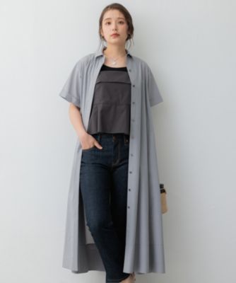 23区(ニジュウサンク)の【CLASSY.コラボ】ビスチェコンビ シャツワンピース通販 | 集英社HAPPY PLUS STORE