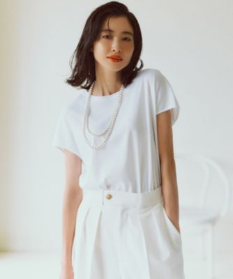 23区 L(ニジュウサンク エル)の【接触冷感/洗える】フレンチスリーブ 