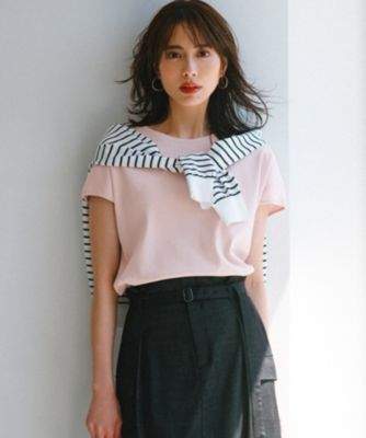 集英社HAPPY PLUS STORE23区 L（ニジュウサンク エル）/【接触冷感/洗える】フレンチスリーブ IT TEE