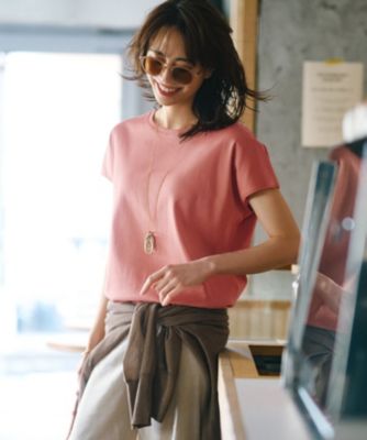 集英社HAPPY PLUS STORE23区 L（ニジュウサンク エル）/【接触冷感/洗える】フレンチスリーブ IT TEE