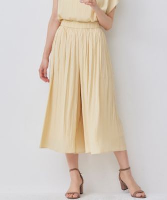 集英社HAPPY PLUS STORE組曲 L（クミキョク　エル）/【新色追加】ギャザーライトデシン パンツ