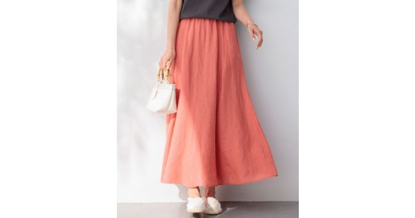 23区 S(ニジュウサンク エス)の【洗える】LIBECOリネン フレアスカート  