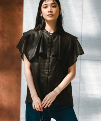 集英社HAPPY PLUS STORE23区 L（ニジュウサンク エル）/【接触冷感/洗える】シアーフィルム ブラウス