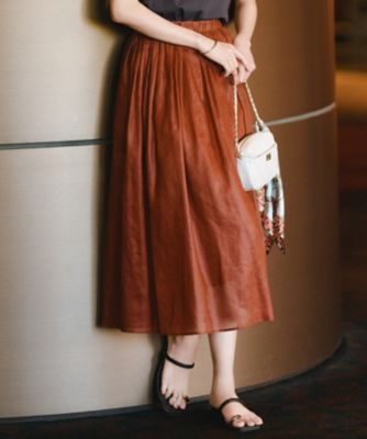 集英社HAPPY PLUS STORE23区（ニジュウサンク）/【接触冷感/洗える】シアーフィルム フレアスカート