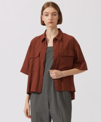 icb T/Rドライリネン クロップドシャツ 4 白 新品 ICB 【洗える】T/Rドライリネン クロップドシャツ （オフホワイト系