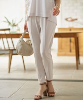 集英社HAPPY PLUS STORE組曲 S（クミキョク　エス）/【吸湿冷感】スタイルアップジャージー パンツ