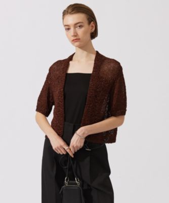 集英社HAPPY PLUS STOREICB L（アイシービー　エル）/ルレックスペーパーテープ カーディガン