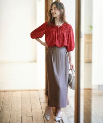 ANY SIS(エニィスィス)の【洗える】ソフトグリッターペンシル スカート