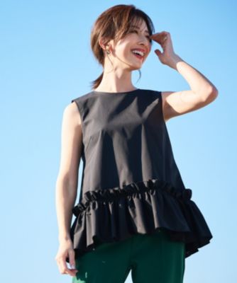 Newans(ハッシュニュアンス)の〈水野佐彩さんコラボ〉タック