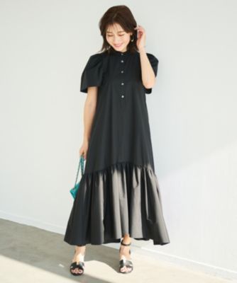 ★M&S Collection アニマルプリントシャツフレア 淑女ワンピ★ Newans(ハッシュニュアンス)の〈水野佐彩さんコラボ〉フレアヘム