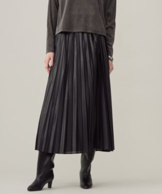 ICB(アイシービー)の【洗える】 レザーライクシアープリーツ