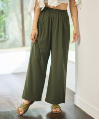 集英社HAPPY PLUS STORE#Newans（ハッシュニュアンス）/〈亀恭子さんコラボ〉【UVカット・撥水】ワイドパンツ ラッシュガード
