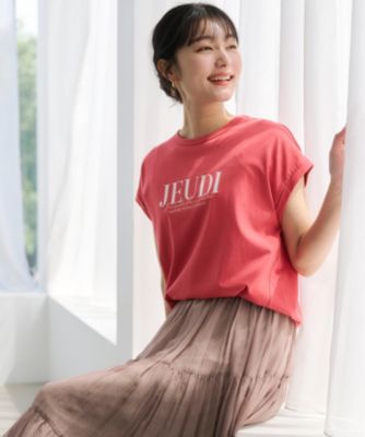 集英社HAPPY PLUS STOREany SiS（エニィスィス）/【接触冷感・UVケア】冷感ロゴ Tシャツ