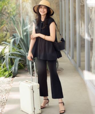 集英社HAPPY PLUS STORE組曲 S（クミキョク　エス）/スタイルアップジャージー フレアパンツ