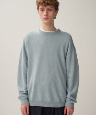 ATON(エイトン)のBABY ALPACA LINEN | クルーネックセーター