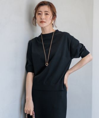 23区 L(ニジュウサンク エル)の【洗える】ヴィスコースストレッチ 半袖