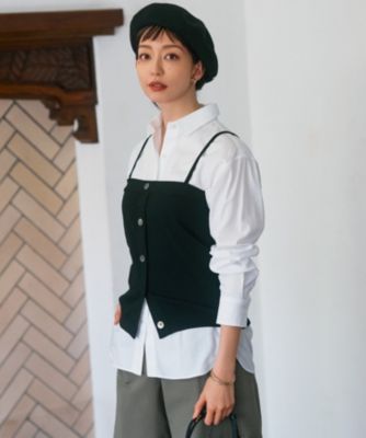 集英社HAPPY PLUS STORE23区 L（ニジュウサンク エル）/【CLASSY.2月号掲載/洗える】CANCLINI ベーシック シャツ