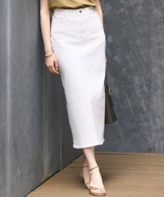 【24SS】23区 DENIM ストレッチデニムスカート ロング 定番 人気 Oggi3月号掲載/新色追加/洗える】23区DENIM ストレッチ デニムスカート