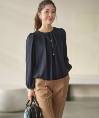 集英社HAPPY PLUS STORE組曲（クミキョク）/【WEB限定】ジョーゼットシフォン パフスリーブブラウス