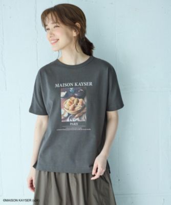 集英社HAPPY PLUS STOREany FAM（エニィファム）/【MAISON KAYSERコラボ】フォトプリント半袖Tシャツ