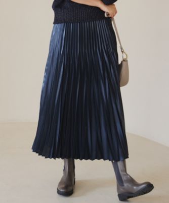 23区(ニジュウサンク)の【洗える】レザーライクプリーツ