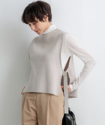 23区 S(ニジュウサンク エス)の【洗える】コットンリリー ニットベスト