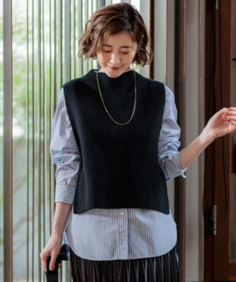 洗える】コットンコード ニットベスト / 23区 | ファッション