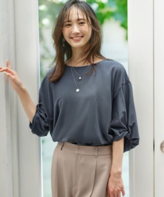 any SiS(エニィスィス)のシルケットスムースツイストスリーブ カットソー通販 | 集英社HAPPY PLUS STORE