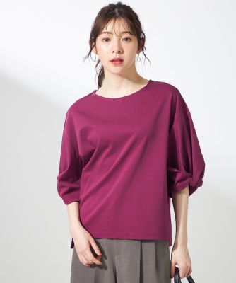 集英社HAPPY PLUS STOREANY SIS（エニィスィス）/シルケットスムースツイストスリーブ カットソー