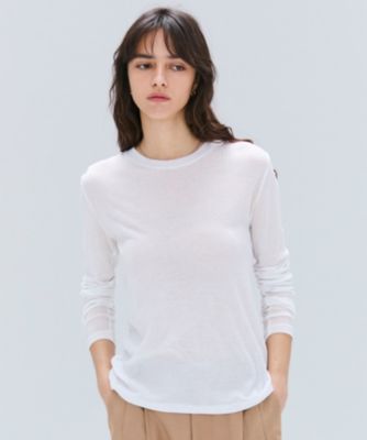 集英社HAPPY PLUS STOREBEIGE，（ベイジ）/【洗える】SORE / シアーコットンクルーネックカットソー