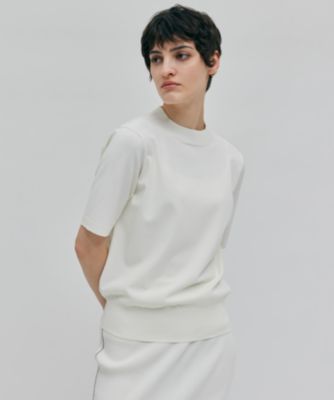 集英社HAPPY PLUS STOREBEIGE，（ベイジ）/【洗える】LAURA / 半袖ニット