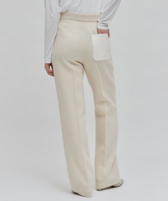 BEIGE，(ベイジ)のMILLAM / フェイクレザーパッチワイドパンツ通販