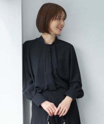 集英社HAPPY PLUS STORE自由区（ジユウク）/【カタログ掲載・セットアップ対応・洗える】ライトサテン ブラウス