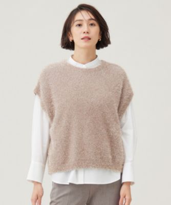 自由区(ジユウク)の【カタログ掲載・洗える】フェザーラメ ベスト通販 