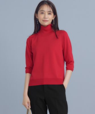 集英社HAPPY PLUS STORE組曲 L（クミキョク　エル）/【6色展開・UVケア】モダンタートルニット