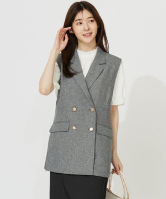 ANY SIS(エニィスィス)の【洗える】ツイード ジレ通販 | 集英社HAPPY