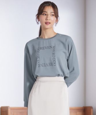 集英社HAPPY PLUS STOREany SiS（エニィスィス）/【洗える】ジョーゼットロゴＴ ブラウス