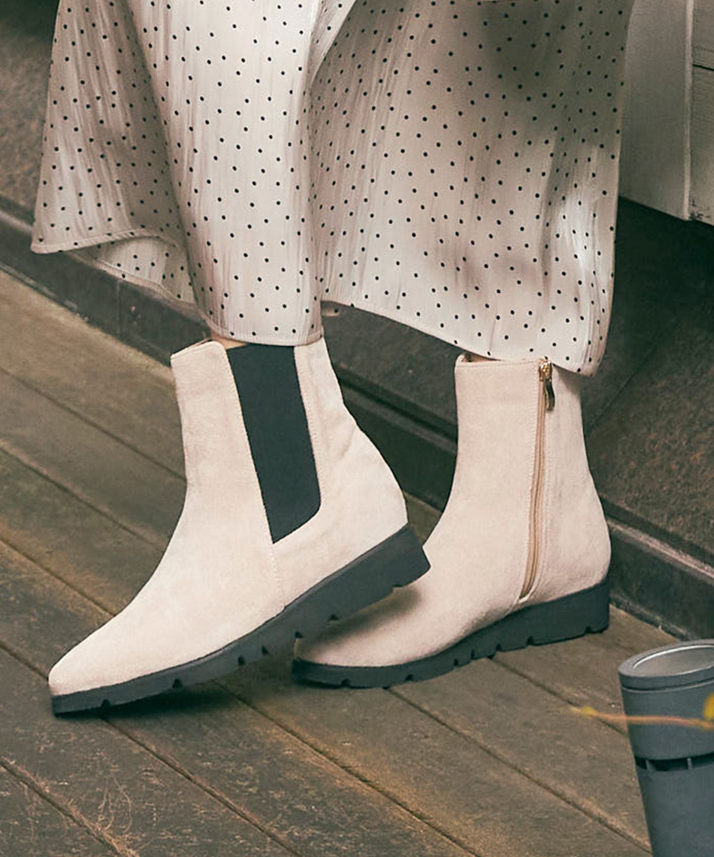 any SiS(エニィスィス)/【23.0~24.0cm】フラットサイドゴア ブーツ